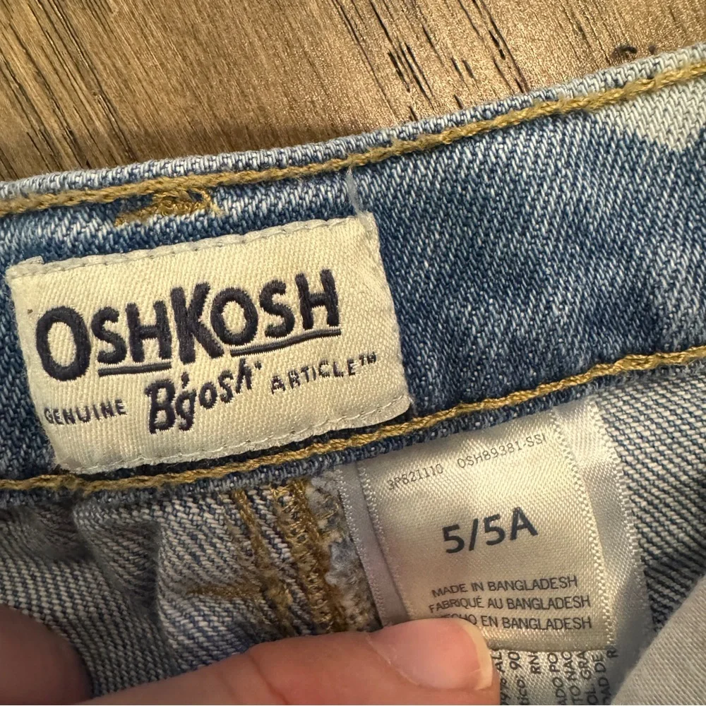 Osh Kosh B’gosh Butterfly‎ Print Blue Jeans Girls Size 5